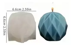 Molde Silicona Esfera Geométrica 3d Para Resina, Jabon - comprar online