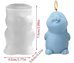 Molde Silicona Conejo Orejas Caídas Velas, Resina, Yeso en internet