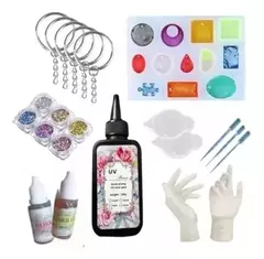Kit Completo Especial Para Llaveros Con Resina Uv