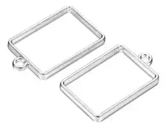 Marco Dije Metalico Rectangular