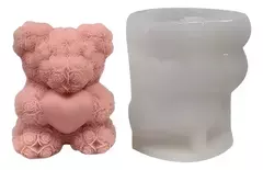 Molde De Silicona Oso Peluche Rosas Especial Para Velas - comprar online