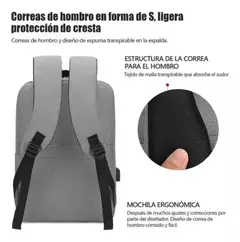 Mochila Urbana Porta Notebook Usb Reforzada - tienda online
