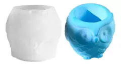 Molde Silicona Maceta Buho Resina , Yeso