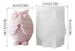 Molde Silicona Búho Tapándose Boca Velas, Resina, Yeso, Etc en internet