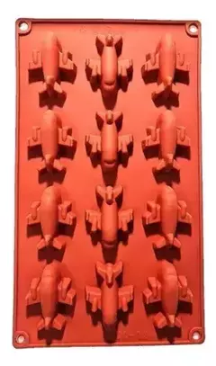 Molde De Silicona Aviones, Para Jabón, Velas, Bombones, Etc