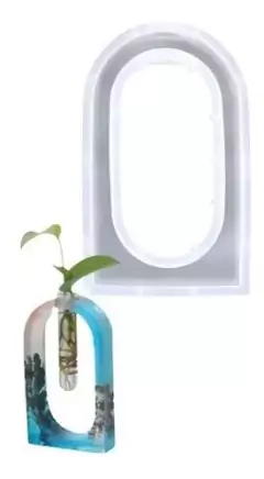 Molde De Silicona Florero Hidroterrareo - Lua Distribuidora