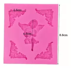 Molde Silicona Moldura Esquinero Y Ángel,reposteria,resina