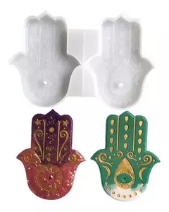 Molde De Silicona Mano De Fatima - Soporte Para Sahumerio