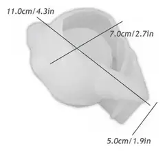 Molde De Silicona Caracol De Mar 3d Realista Ideal Resina - comprar online