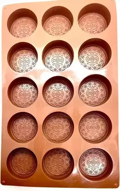 Molde Silicona Galletitas Oreo Reposteria Jabon,velas,resina