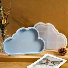 Molde Silicona Bandeja Nube Para Resina, Yeso - Lua Distribuidora