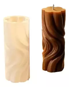 Molde Silicona Para Vela Espiral Chico Velas Yeso Resina