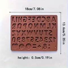 Molde Silicona Abecedario, Números Y Signos en internet