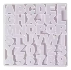 Molde Silicona Abecedario Letras Y Números Resina