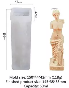 Molde Silicona Venus Especial Velas, Jabón, Yeso, Cemento - comprar online