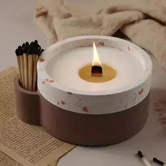 Molde Silicona Porta Vela Grande Resina - tienda online
