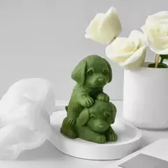 Molde Silicona Perro 3d Velas Jabones Resina Yeso
