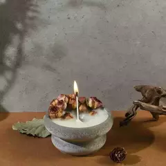 Molde Silicona Porta Vela Redondo Resina Cemento - tienda online