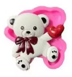Molde De Silicona Especial Para Porcelana Fría, Resina, Etc. Osito rosa
