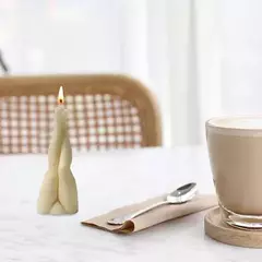 Molde Silicona Piernas Cruzadas Ideal Velas, Resina, Yeso