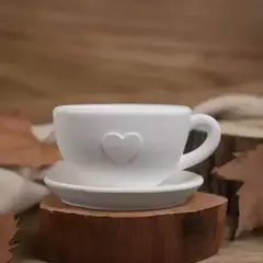 Molde Silicona Taza Con Platito Para Resina , Yeso - tienda online
