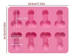 Molde Silicona Pene Ideal Despedidas, Jabones, Chocolate en internet