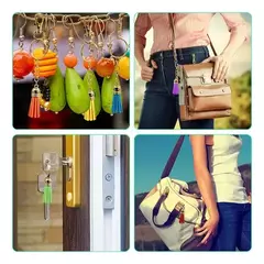 Flecos De Gamuza Con Capuchon Borlas Para Bijou Llaveros - tienda online