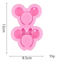 Molde De Silicona Dije Vincha Mickey Minnie Ideal Resina en internet