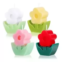 Molde De Silicona Flor con Tallo y Hojas