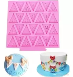 Molde de Silicona Banderines Triangulos - comprar online