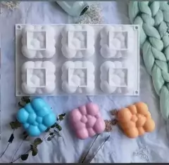 Molde De Silicona Nube 3d