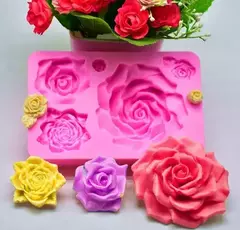 Molde Silicona Rosas Ideal Porcelana Fria, Fondant, Resina Agregar a favoritos