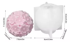Molde Silicona Esfera Flores Resina, Vela, Yeso, Jabones - comprar online