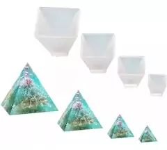Moldes De Silicona Set De 4 Pirámides - comprar online