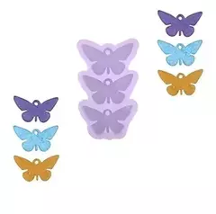 Molde De Silicona Mariposas Especial Dijes, Aros, Resina