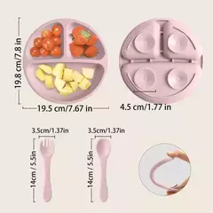 Juego De Vajilla Silicona Para Bebe Con 3 Piezas - tienda online