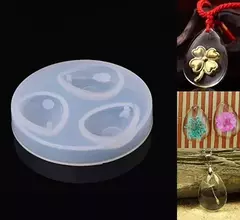 Molde De Silicona Dije Gota Gema Joyeria Para Resina