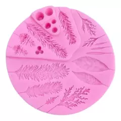 Molde De Silicona Hojas, Helechos, Follaje, Velas, Jabón