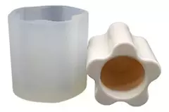Molde Silicona Maceta / Porta Vela Especial Resina, Yeso Etc