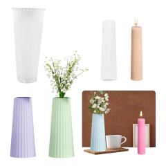 Molde Silicona Florero Grande Ideal Velas, Yeso, Resina