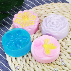 Molde De Silicona Flores X4 Especial Para Jabones, Velas - comprar online