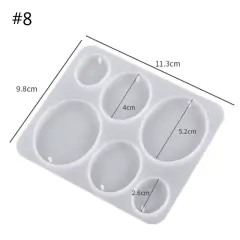 Molde De Silicona para Dijes / Aros x6 - comprar online