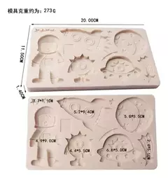 Molde Silicona Espacio/galaxia Para Porcelana, Resina, Etc - comprar online