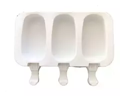 Molde Silicona Paletas X 3 Cavidades