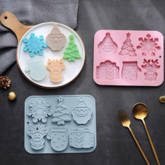 Molde De Silicona Navideño Navidad Jabon - comprar online