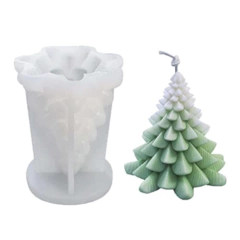 Molde de Silicona Árbol de Pino Chico – Ideal para Resina, Jabones, Velas y Más - comprar online