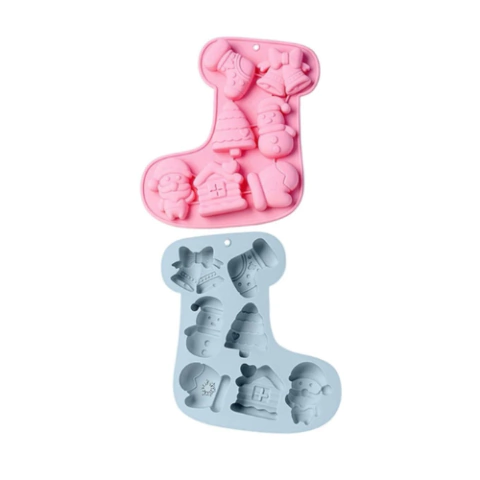 Molde de Silicona Navideño Papa Noel – Ideal para Fiestas y Artesanías