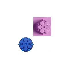 Molde Silicona Copo De Nieve Individual Para Jabones, Velas