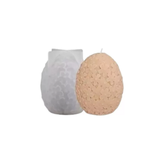 Molde Silicona Huevo Floreado Especial Velas, Jabón, Resina