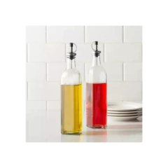 Aceitero Vinagrero Vidrio 300ml Con Pico Vertedor X2u - comprar online